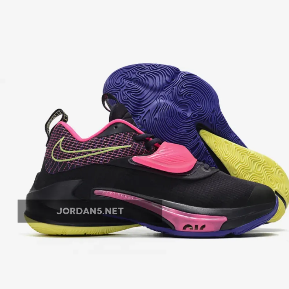 Nike Zoom Freak 3 Cave Purple/Light Lemon Twist/Pink Blast DA0694-500