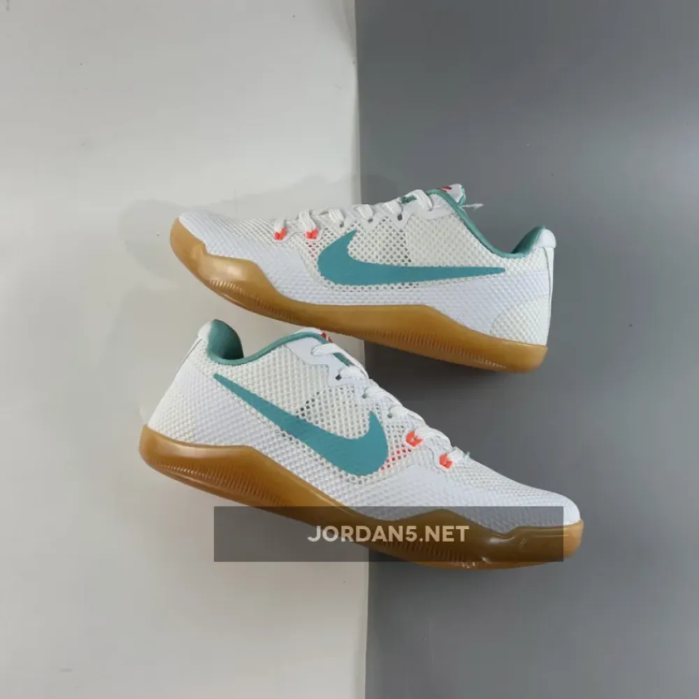 ​Nike Kobe 11 EM Low “Summer” White/Washed Teal-Bright Crimson  836183-103