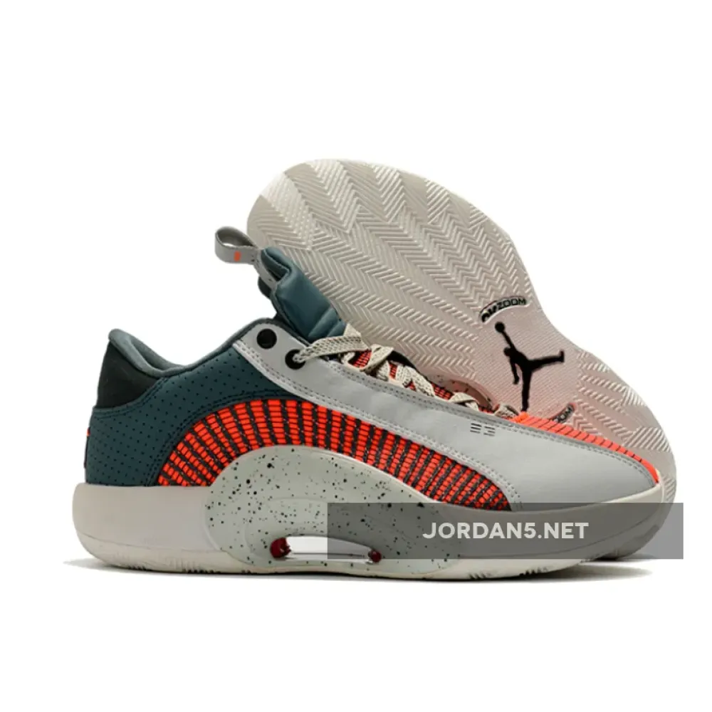 Air Jordan 35 Low Light Grey Red