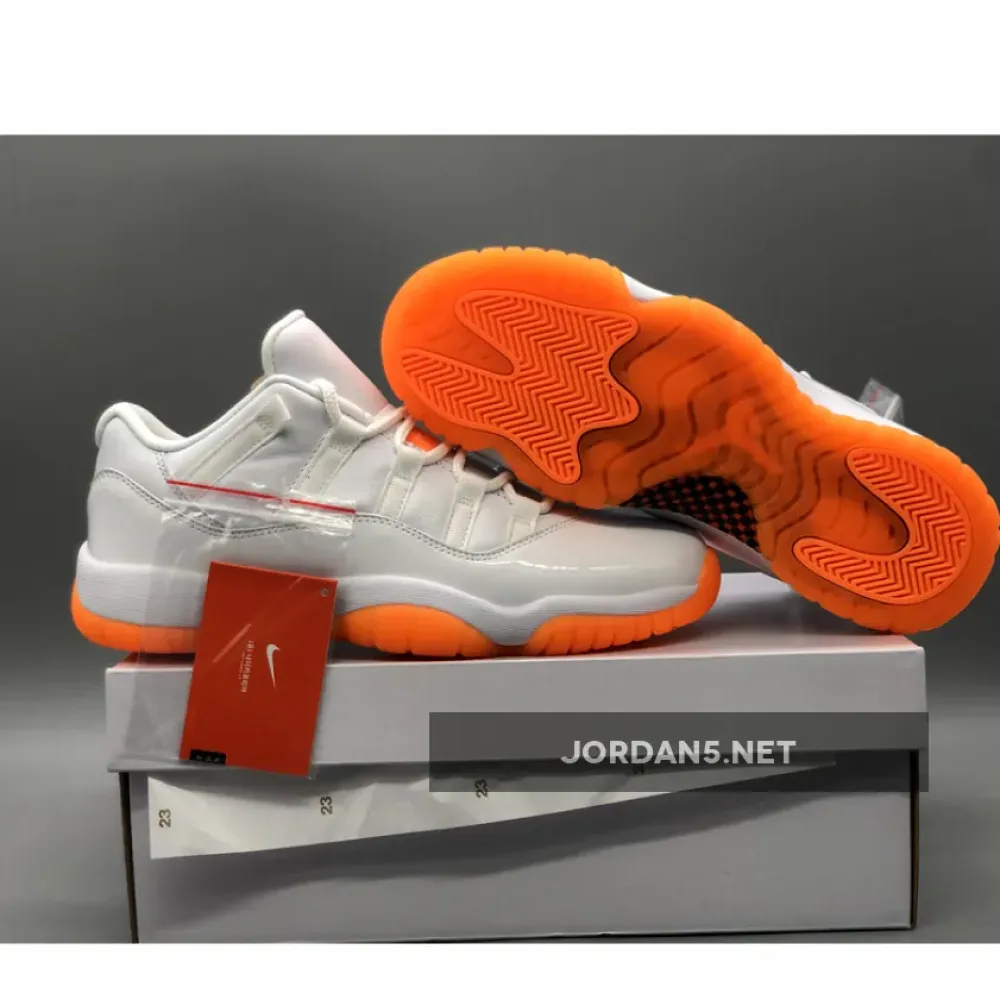 Air Jordan 11 Low White/Bright Citrus  AH7860-139