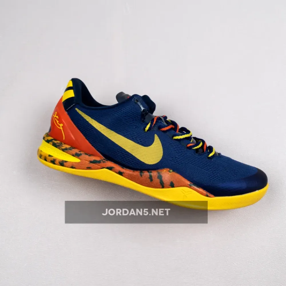 Nike Kobe 8 System ‘Barcelona’ Deep Royal/Team Orange  555035-402