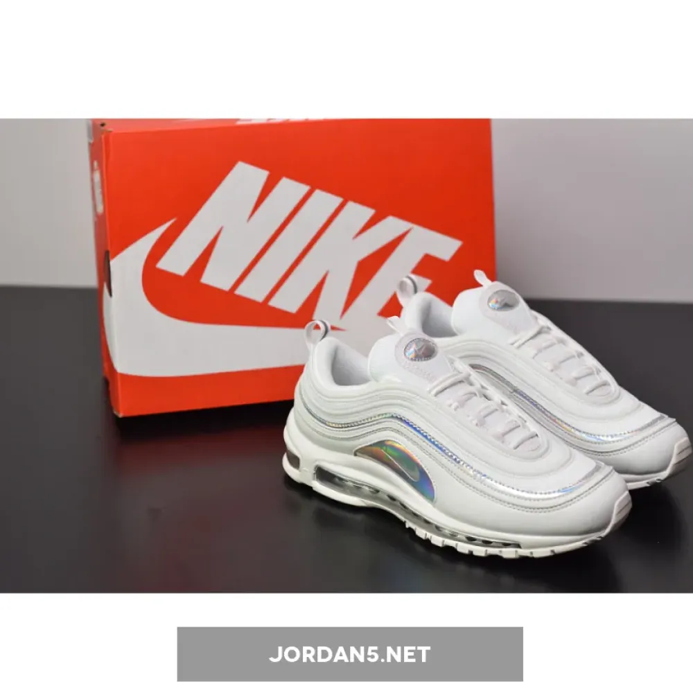 Nike Air Max 97 White/Metallic Silver/Iridescent  CJ9706-100
