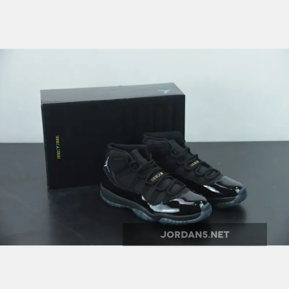 Air Jordan 11 Retro Black/Gamma Blue-Black-Varsity Maize  378037-006