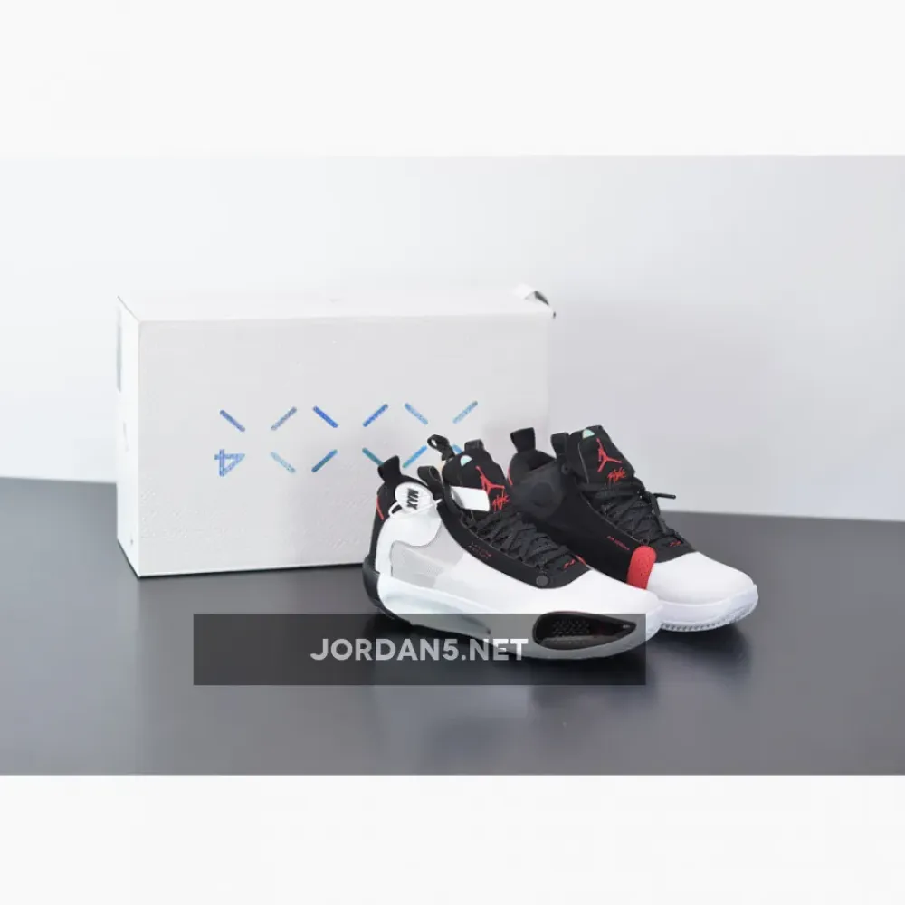 Air Jordan 34 “Bred” White/Orbit Red  AR3240-100