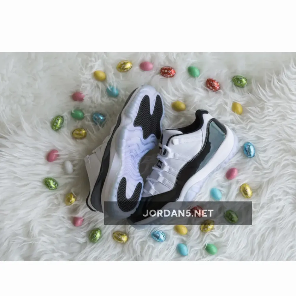 Air Jordan 11 Low “Easter” White/Emerald Rise-Black  528895-145