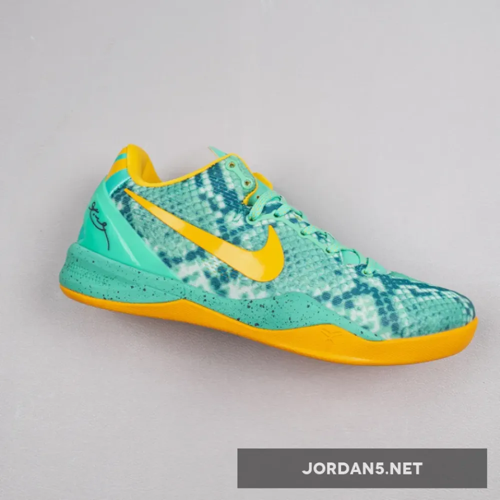 Nike Kobe 8 Green Glow/Laser Orange-Mineral Teal  555035-304
