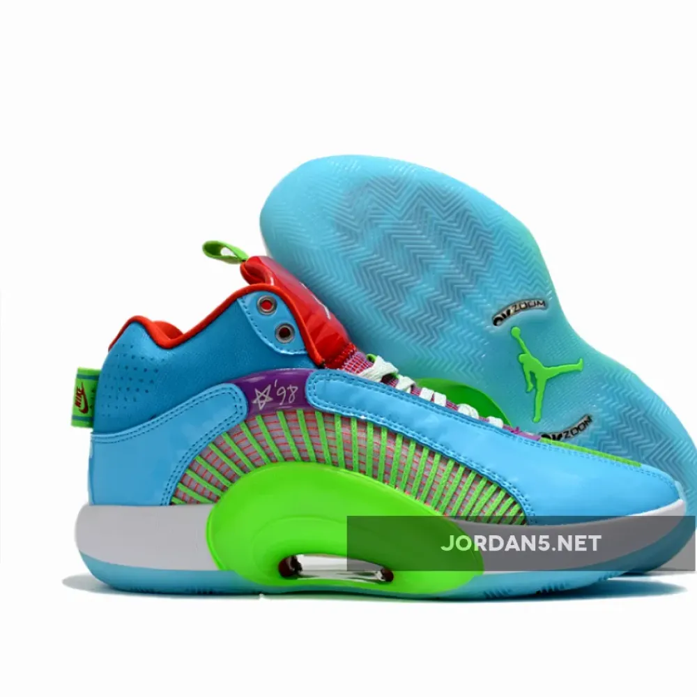 Jayson Tatum x Air Jordan 35 ‘Greatest Gift’ Blue Fury  DD3669-400