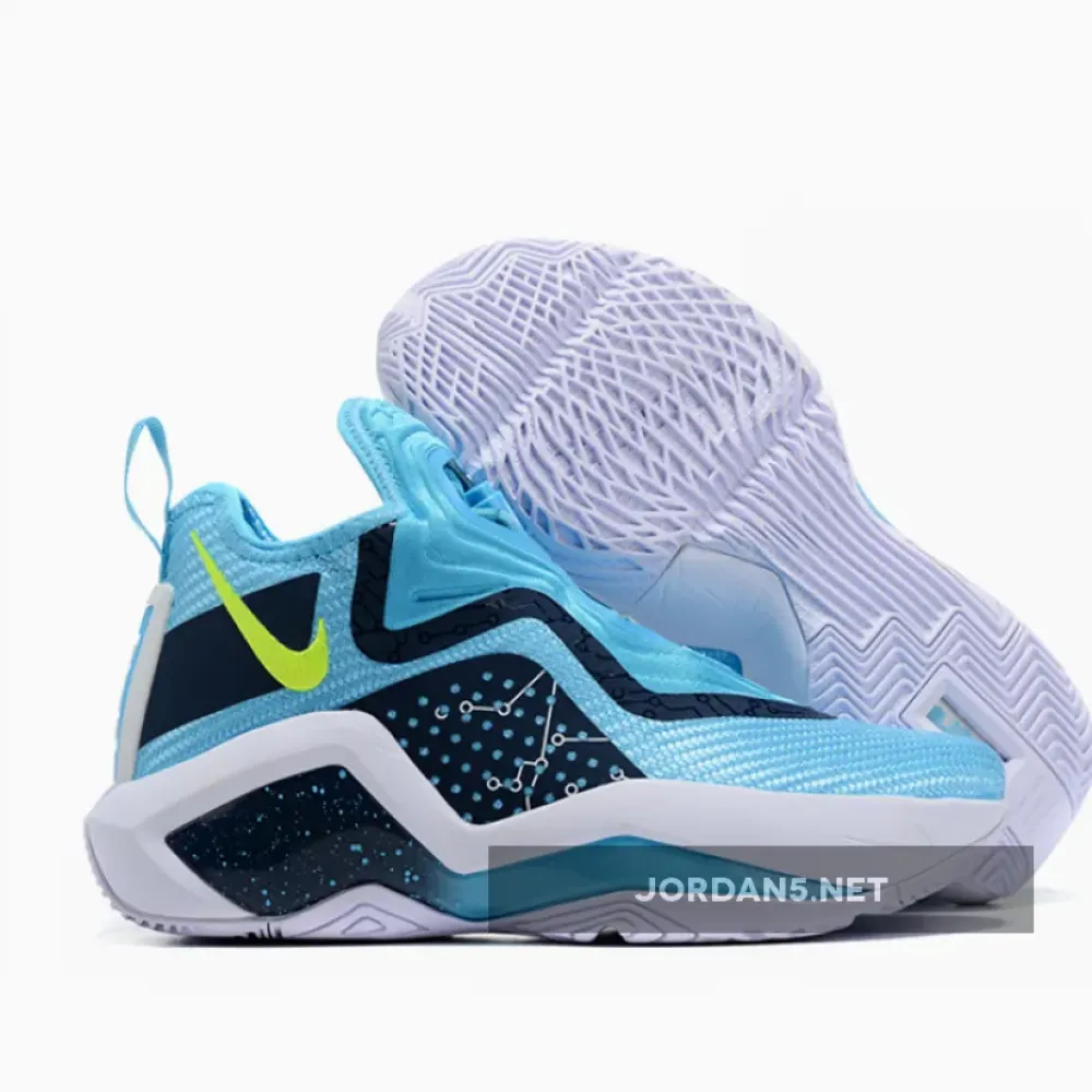 Nike LeBron Soldier 14 Custom Light Blue/Navy-White