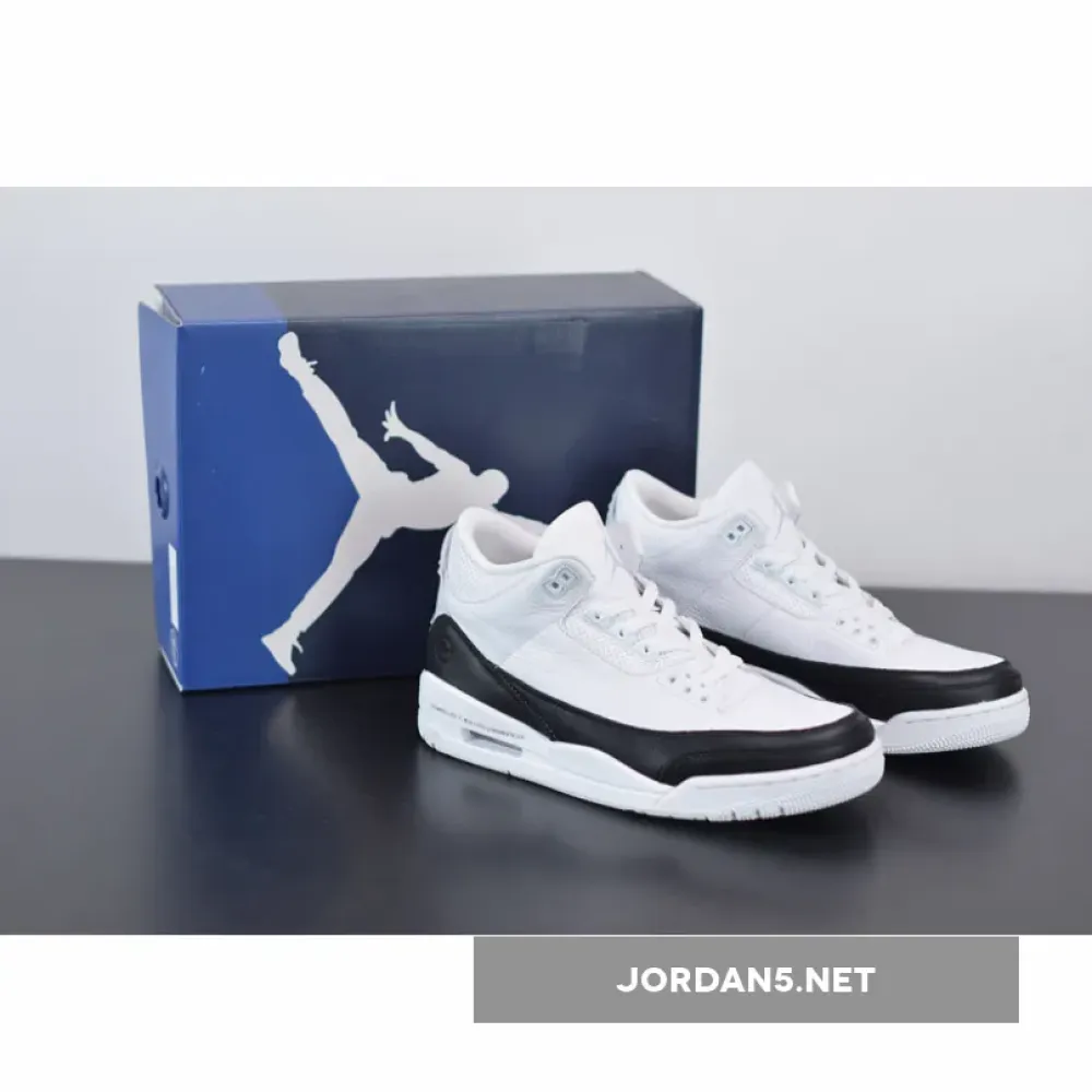 Fragment x Air Jordan 3 White/Black-White  DA3595-100