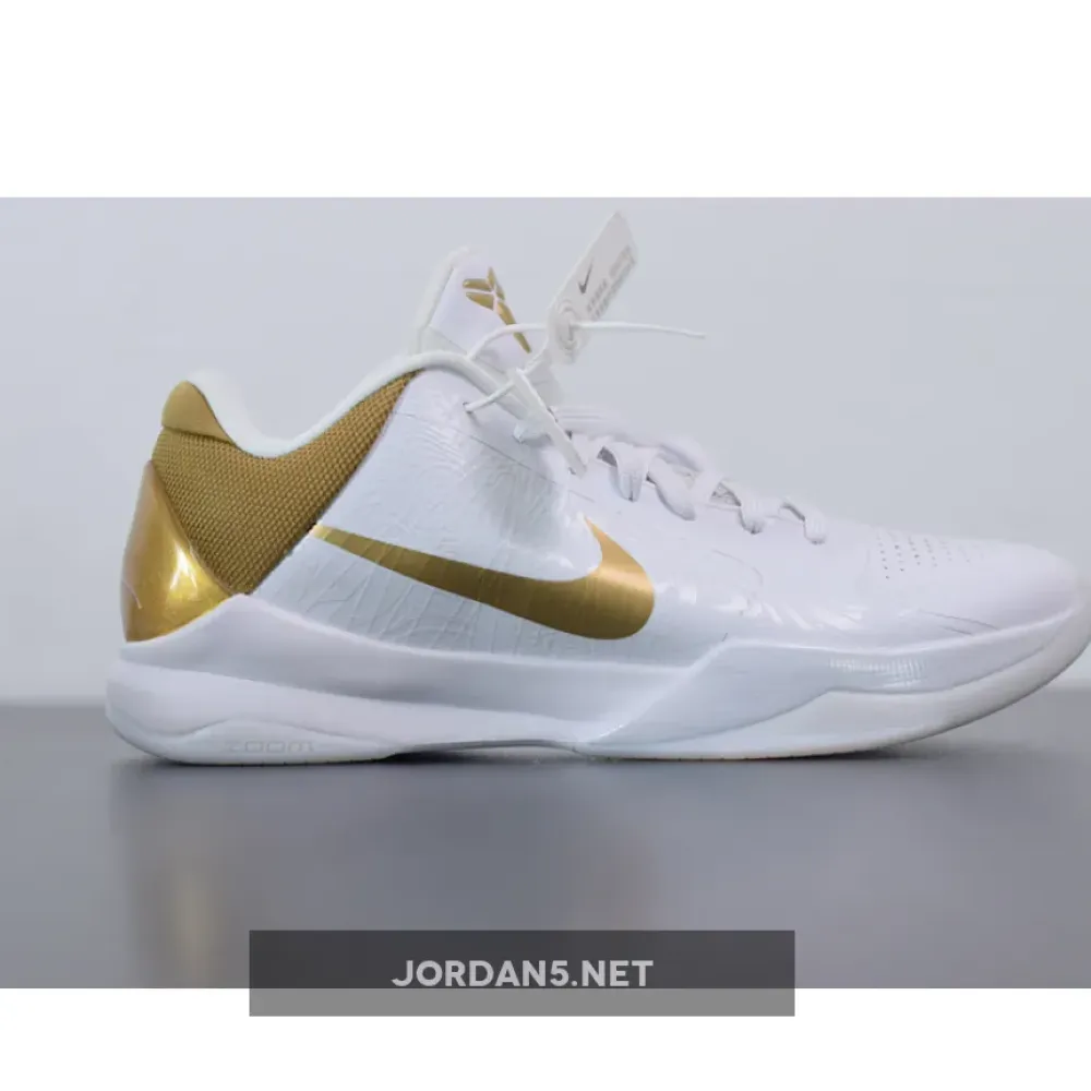 Nike Kobe 5 ‘Big Stage Home’ White Gold  386429-108
