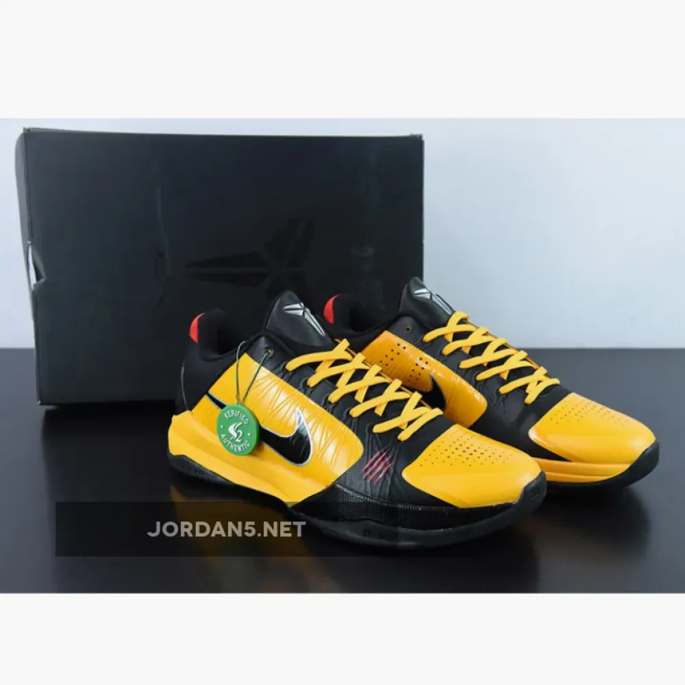 Nike Zoom Kobe 5 Protro “Bruce Lee” Del Sol/Metallic Silver/Comet Red/Black CD4991-700