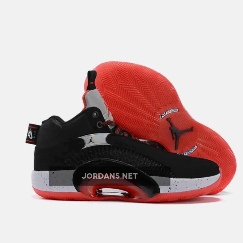 Air Jordan 35 Bred Black/Fire Red-Reflective Silver  CQ4227-030