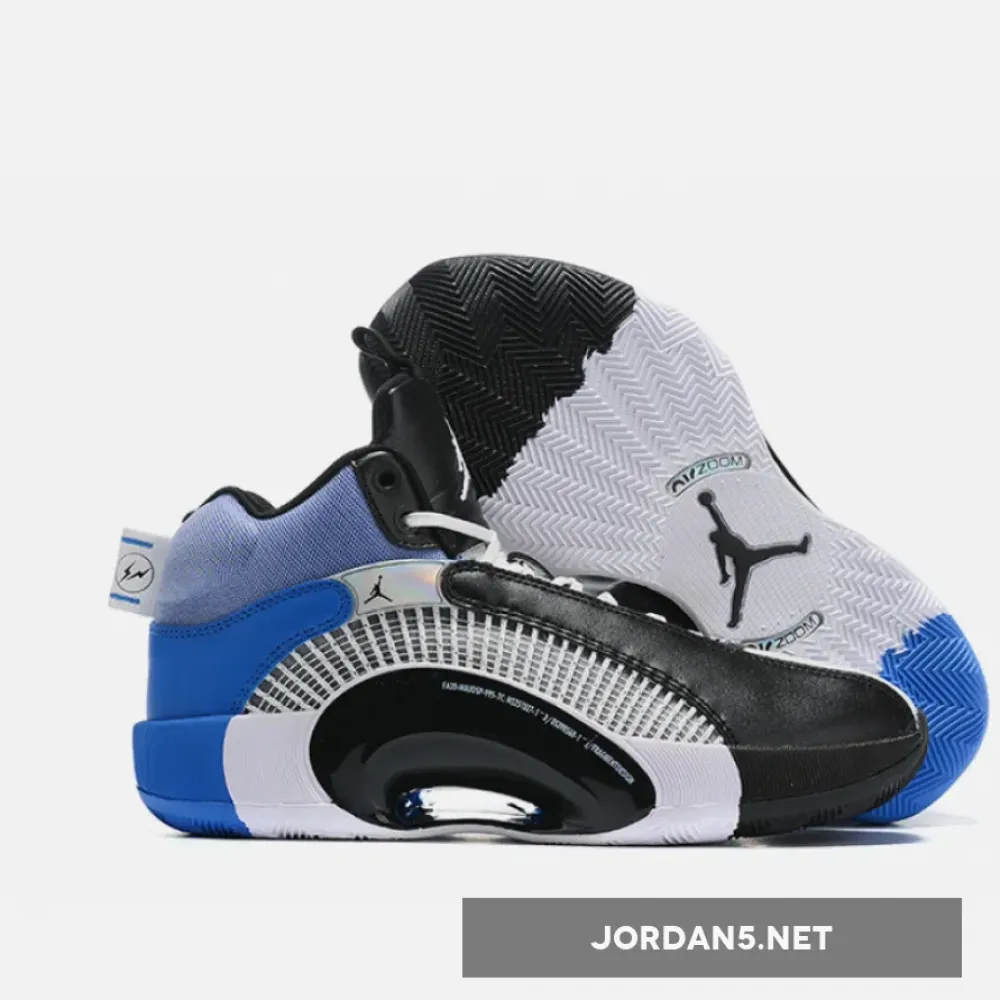 Fragment x Air Jordan 35 White/Black-Sport Blue  DA2371-100
