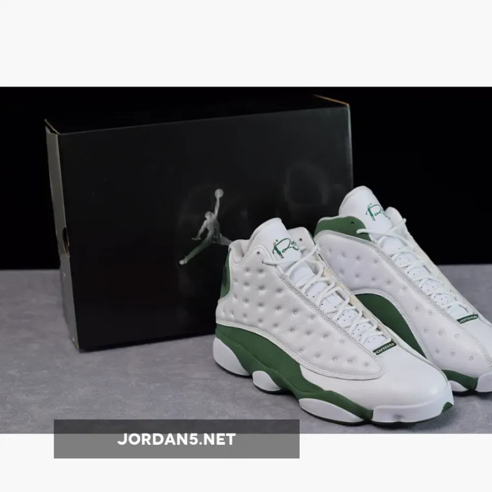 Air Jordan 13 Ray Allen Three-Point Record PE White/Clover 414571-125