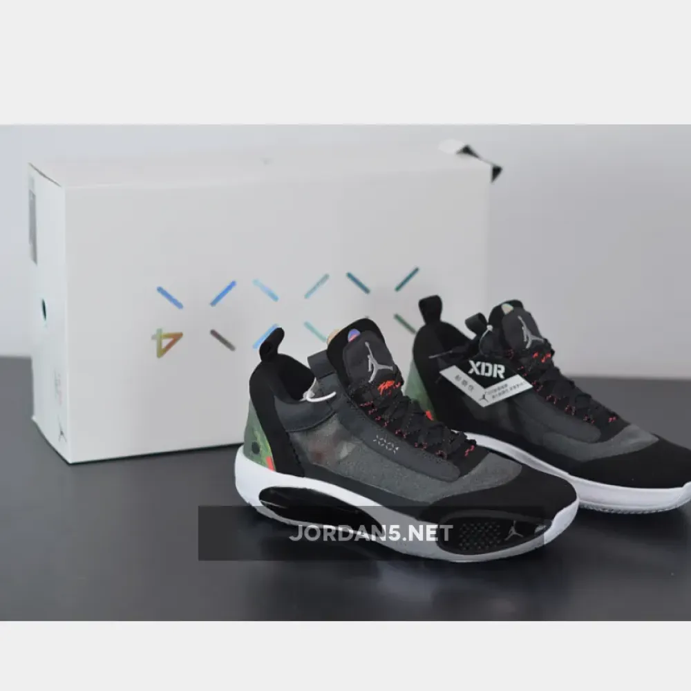 Air Jordan 34 Low Heritage Black Red  CU3475-001