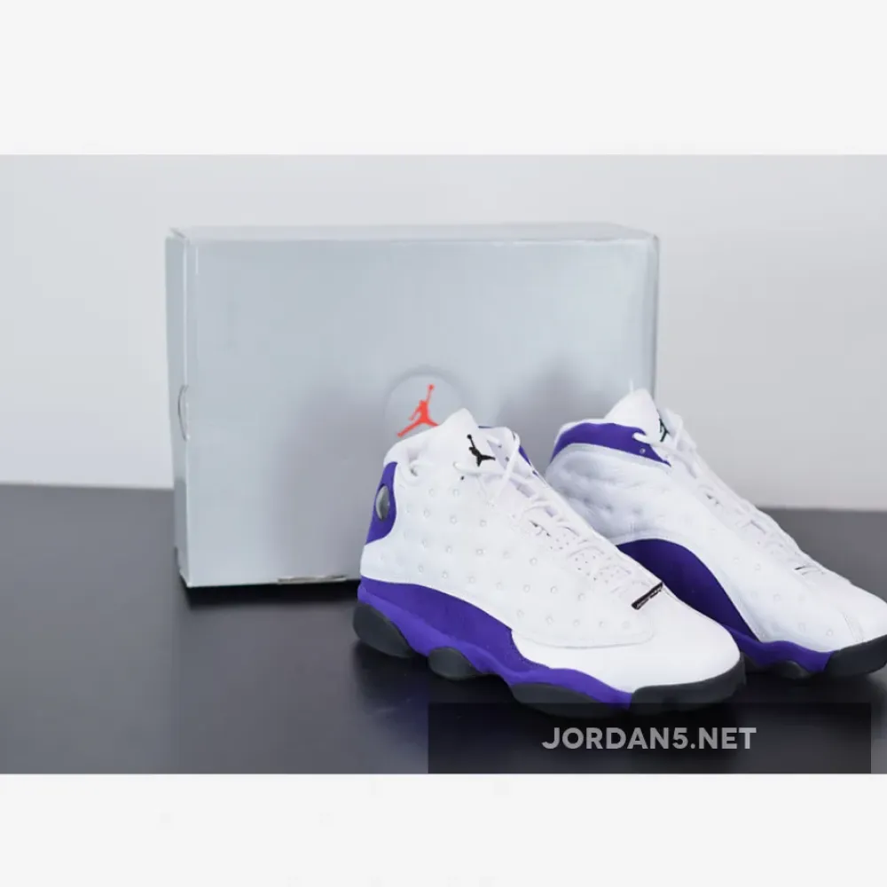 Air Jordan 13 “Lakers” White/Black-Court Purple-University Gold 414571-105