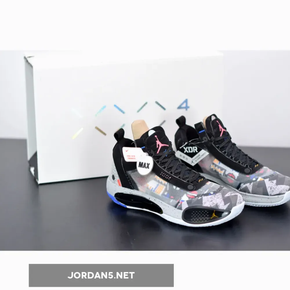 Air Jordan 34 Low Print White Blue  CZ7746-008