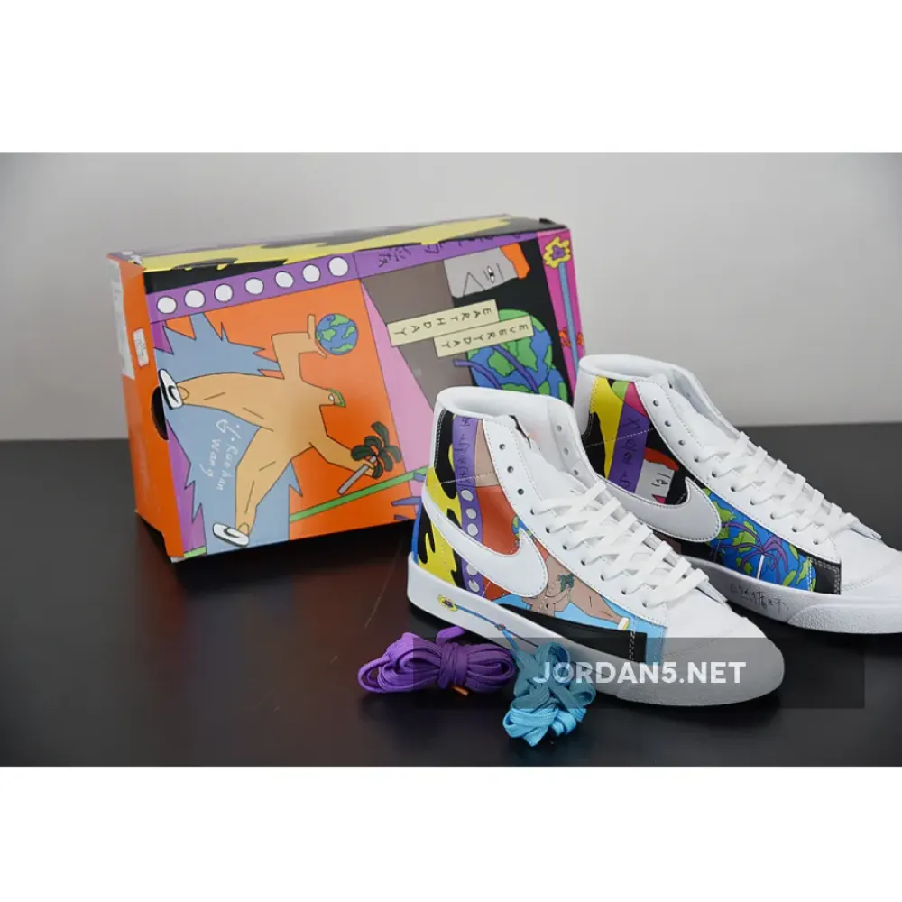 Ruohan Wang x Nike Blazer Mid ’77 Flyleather QS  CZ3775-900