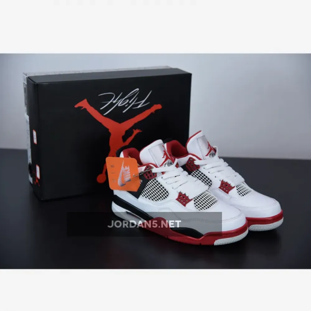Air Jordan 4 Retro “Fire Red” White/Black-Tech Grey-Fire Red DC7770-160