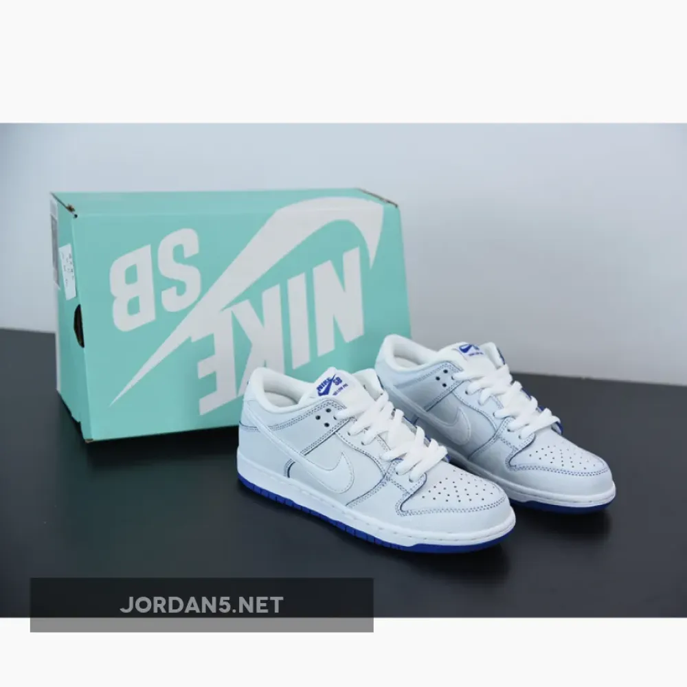 Nike SB Dunk Low Premium White Game Royal  CJ6884-100