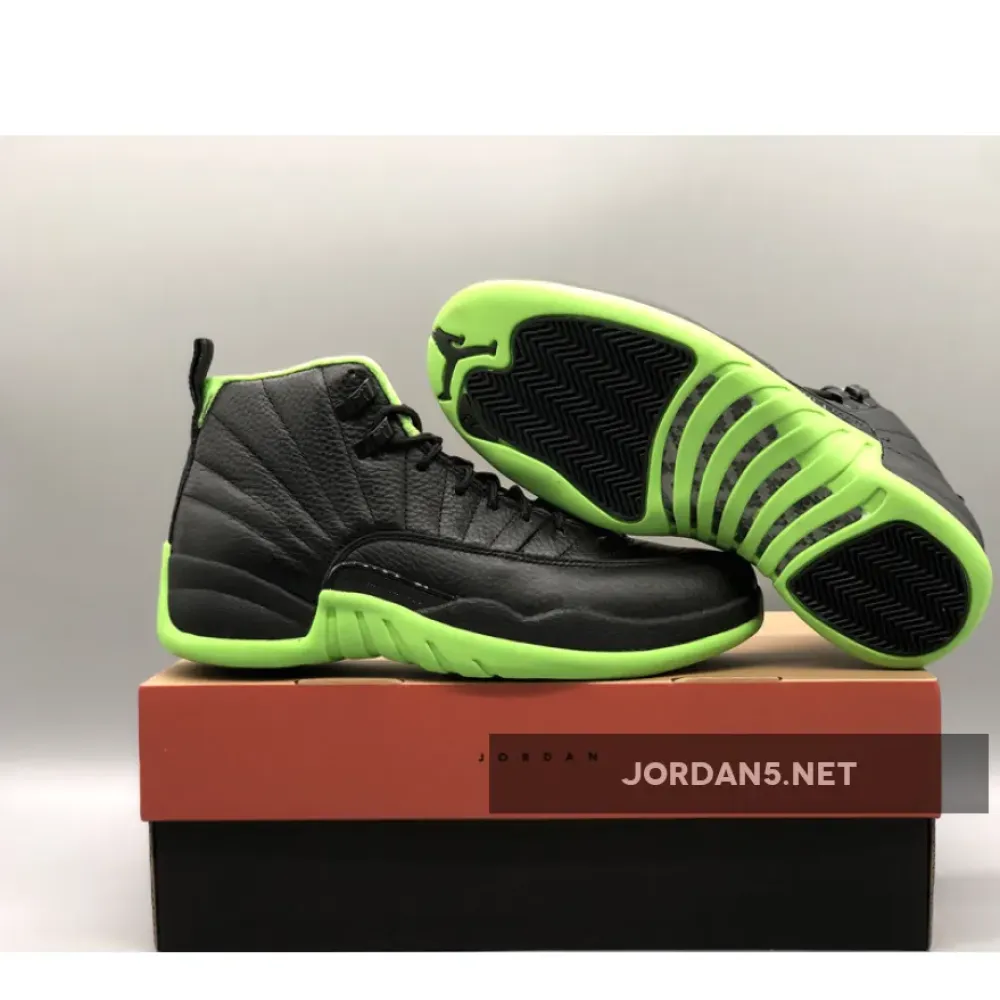 Air Jordan 12 “28 Days of Flight” Black/Neon Green