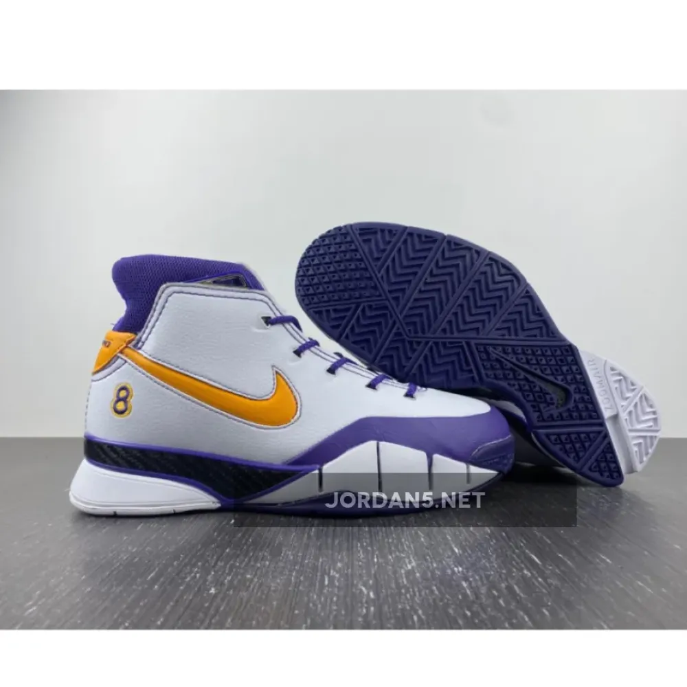 Nike Kobe 1 Protro ‘Close Out’ White/Del Sol-Varsity Purple  AQ2728-101