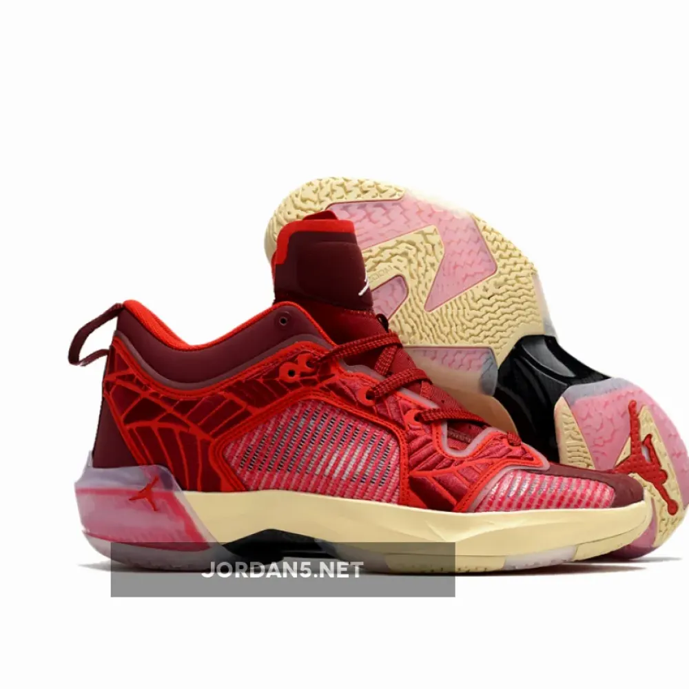 Air Jordan 37 Low Team Red/Sail-University Red-Muslin  DV9989-601