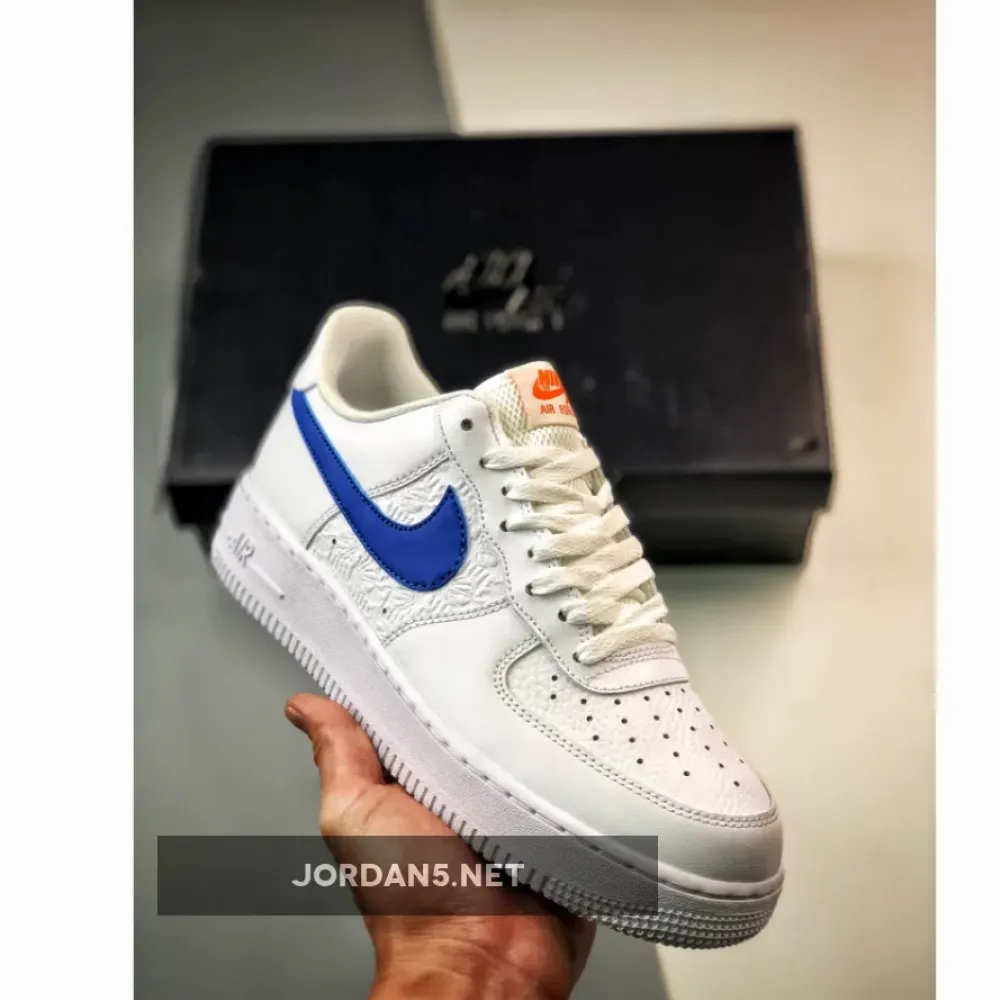 Nike Air Force 1 Low White/Picante Red-Game Royal  FD0667-100