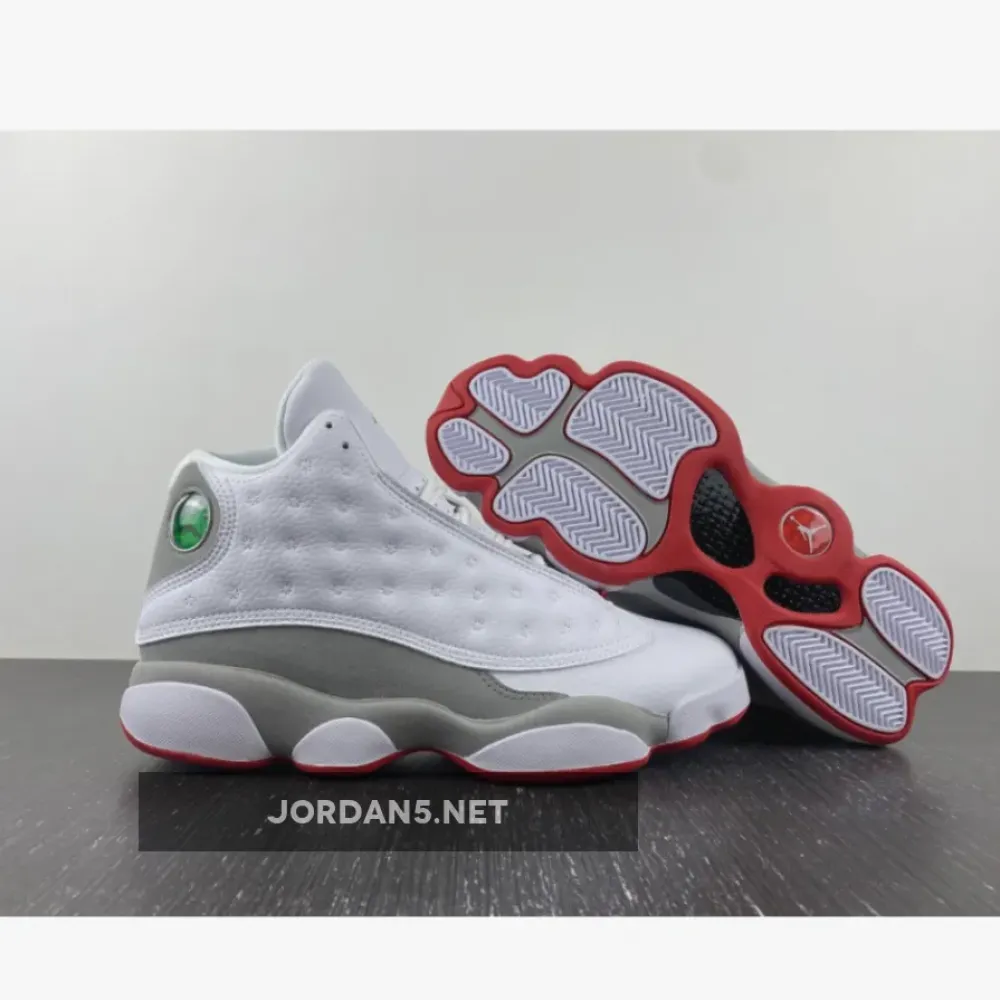 Air Jordan 13 White/True Red-Wolf Grey  414571-160