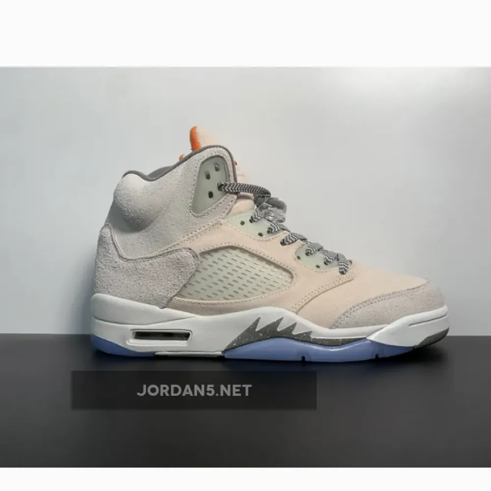 Air Jordan 5 Retro SE “Craft” Light Orewood Brown/Safety Orange  FD9222-180