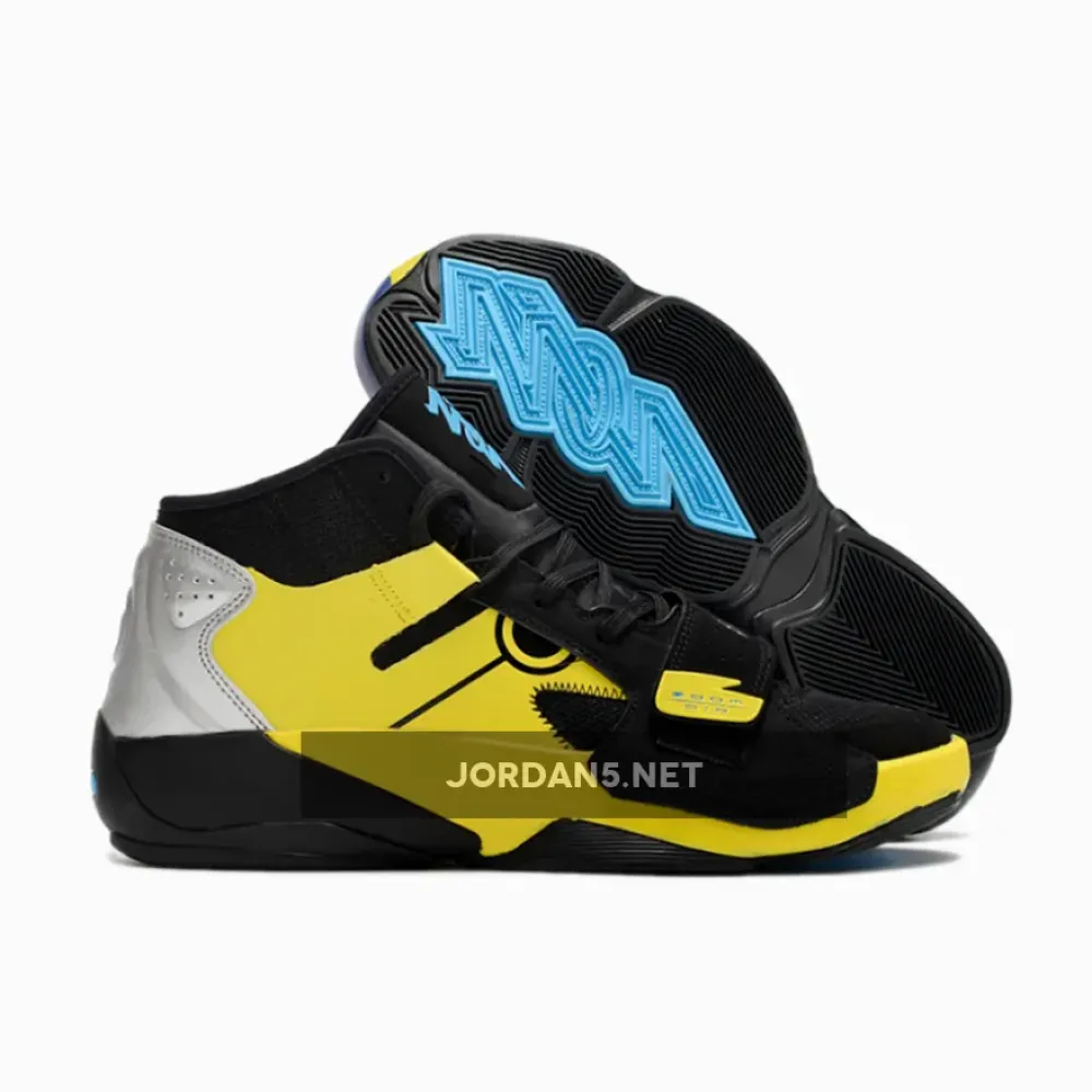 Jordan Zion 2 “Naruto vs. Sasuke” Black/Laser Blue-Yellow Strike  FB1628-087