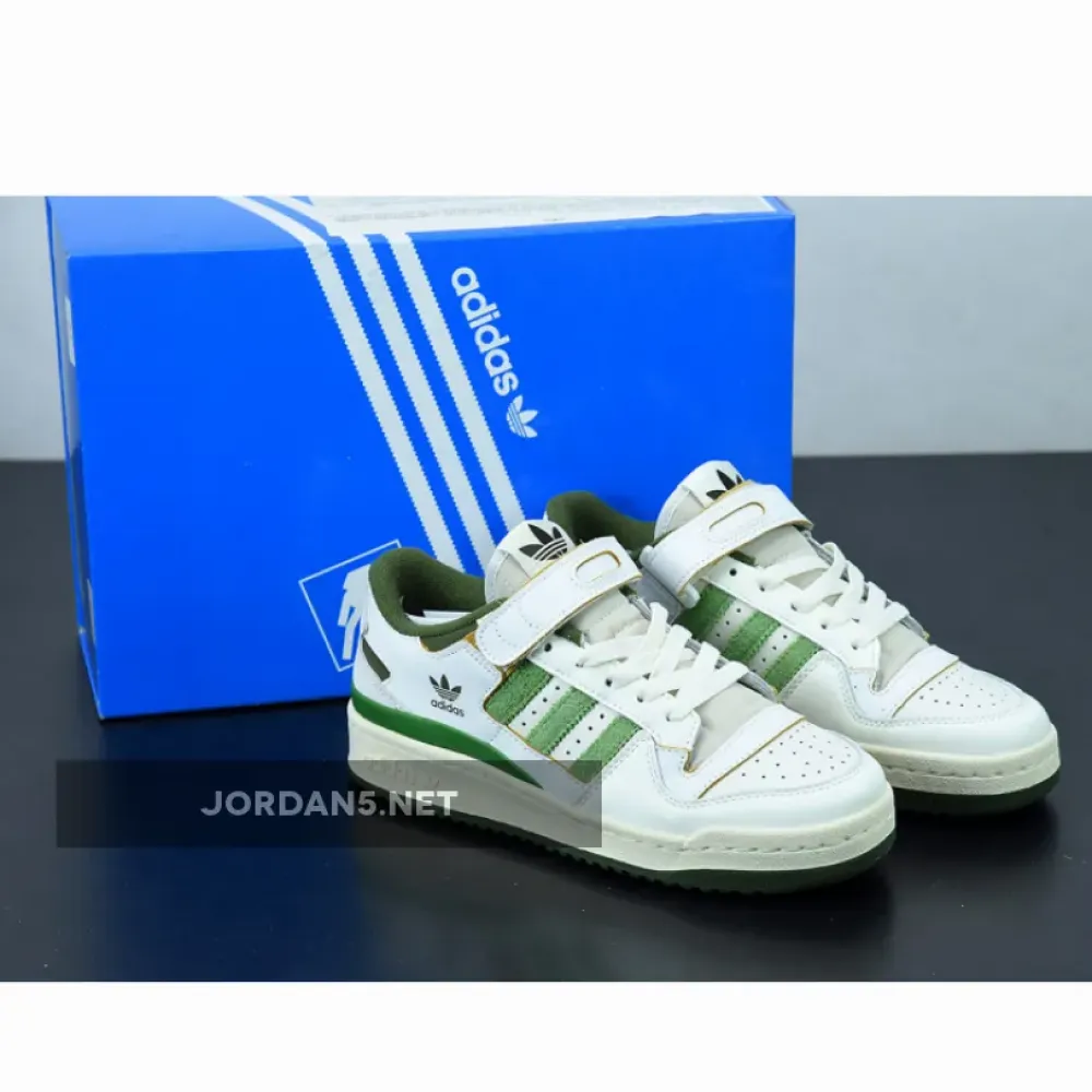 adidas Forum 84 Low White/Crew Green-Wild Pine  FY8683