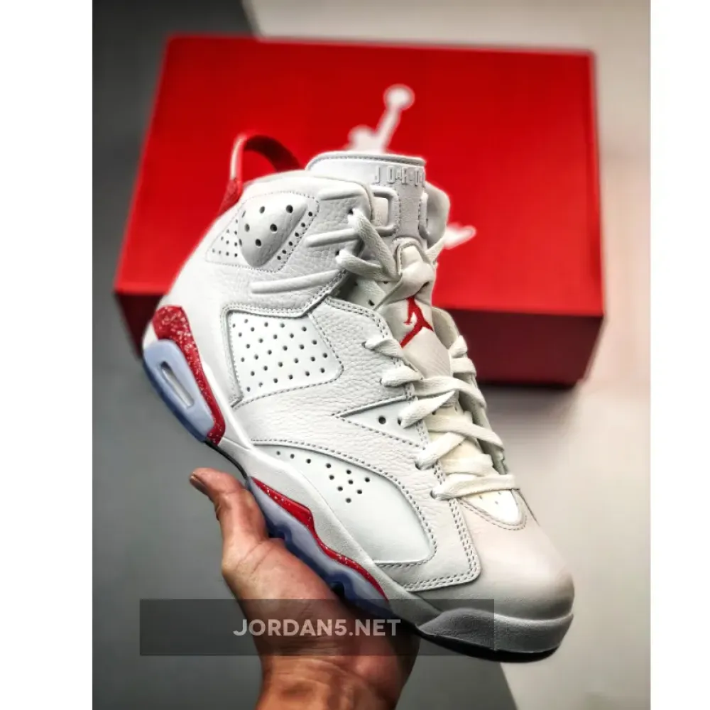 Air Jordan 6 ‘Red Oreo’ White/University Red-Black  CT8529-162
