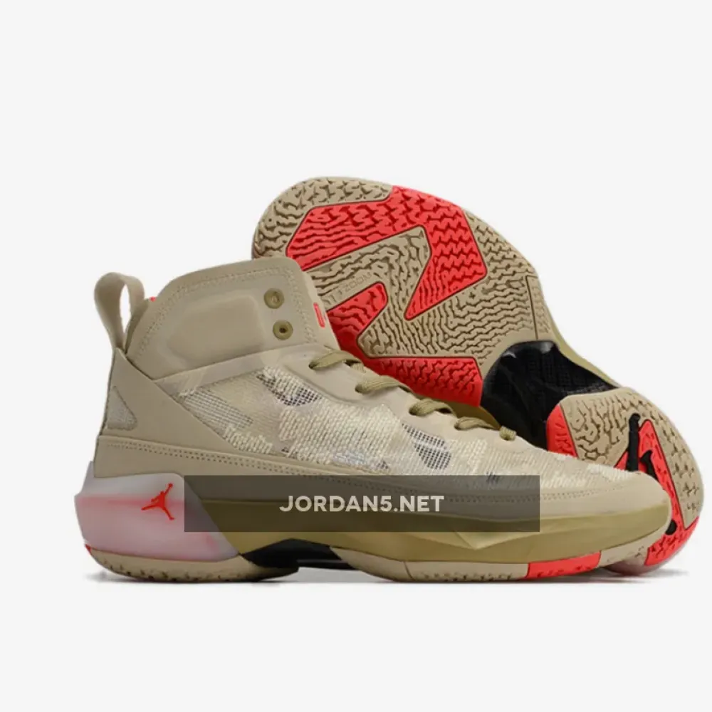 Air Jordan 37 PRM Rattan/Limestone/Black/Siren Red  FD6721-200