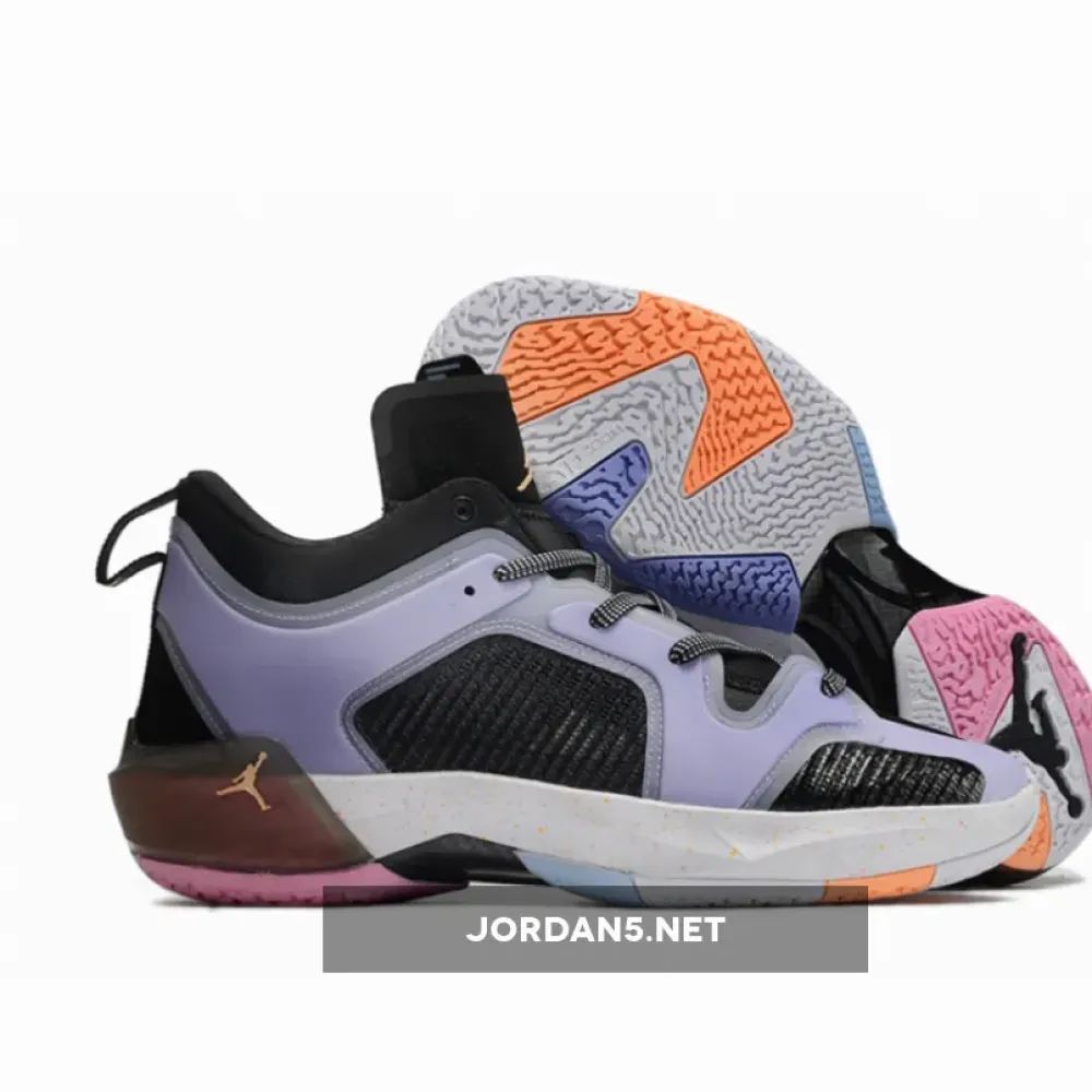 Air Jordan 37 Low “Dongdan” Black/Orange Chalk-Lilac Ice FD8701-001