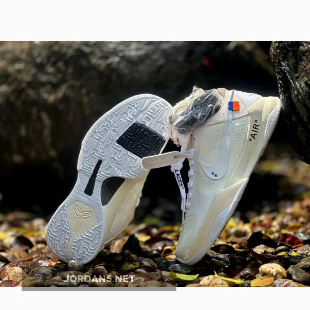 Undefeated x Custom Nike Kobe 5 Protro Rice White