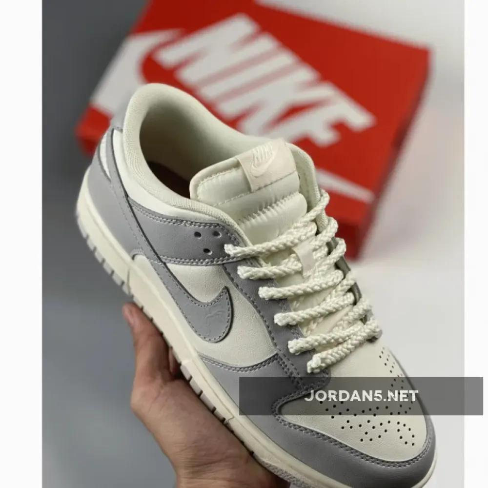 Nike Dunk Low “Needle Thread” Sail/Tawny/Metallic Silver  FJ4553-133