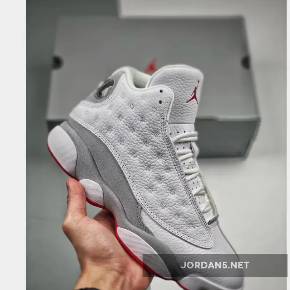 Air Jordan 13 White/True Red-Wolf Grey  414571-160