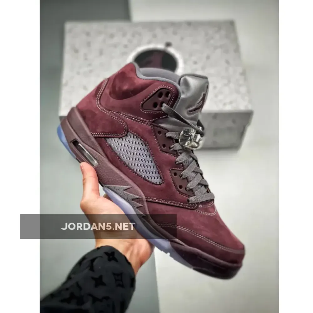 Air Jordan 5 Burgundy/Light Graphite-Silver  DZ4131-600