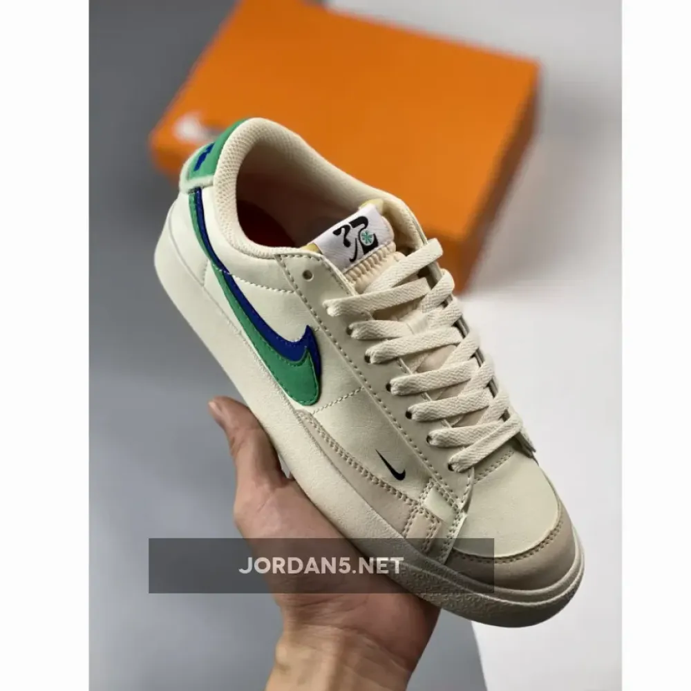 Nike Blazer Low ’77 Double Swoosh Sail Green  DO9777-001