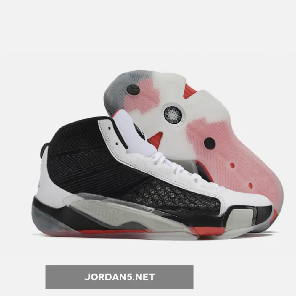 Air Jordan 38 “Fundamental” White/Black-Siren Red DZ3356-106