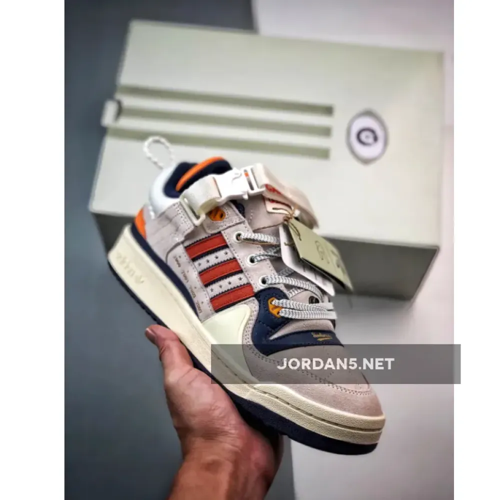 Bad Bunny x Adidas Forum Low Cangrejeros White/Bright Red-Night Sky  GZ9796