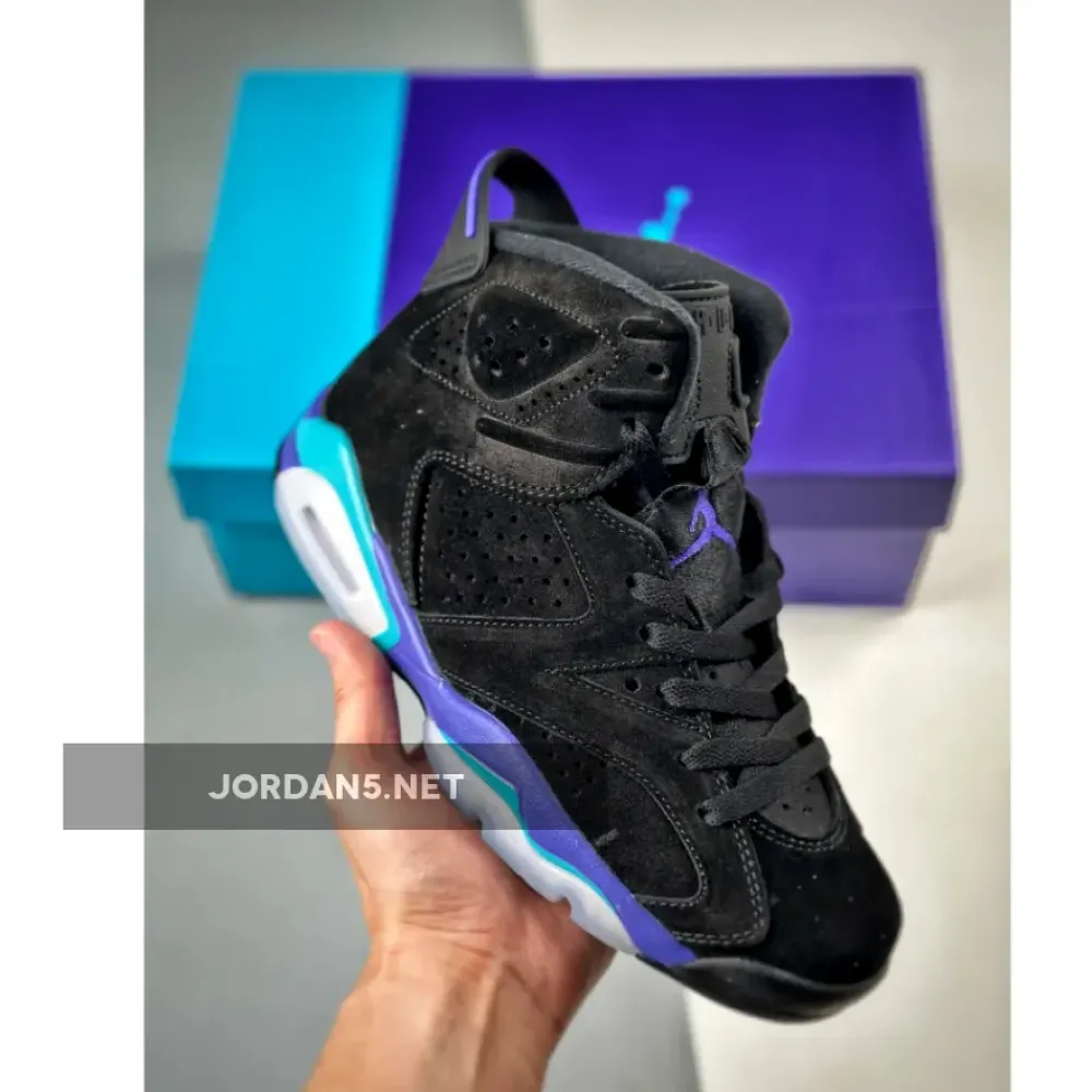 Air Jordan 6 “Aqua” Black/Aquatone-Bright Concord  CT8529-004