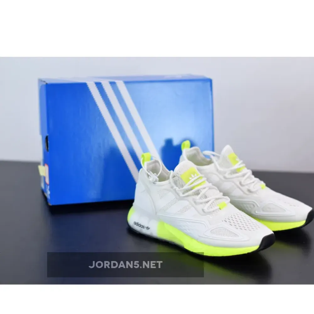 adidas ZX 2K Boost White Solar Yellow  FW0480