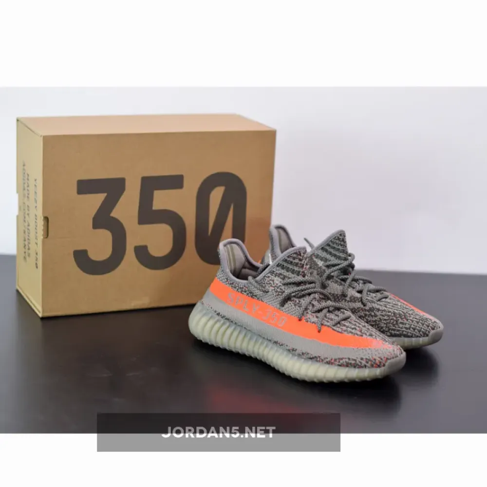adidas Yeezy Boost 350 V2 Steel Grey/Beluga-Solar Red  BB1826