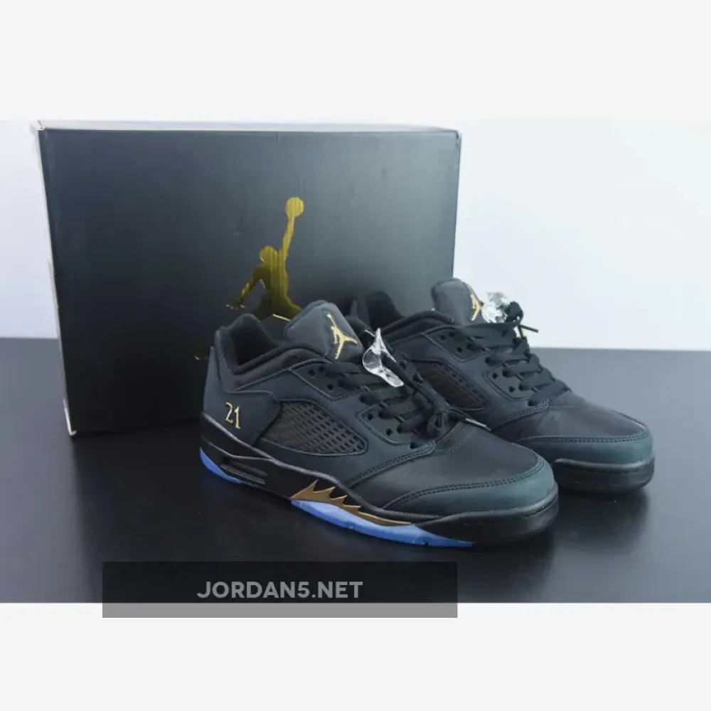 Air Jordan 5 Low “Wings” Black / Metallic Gold DJ1094-001