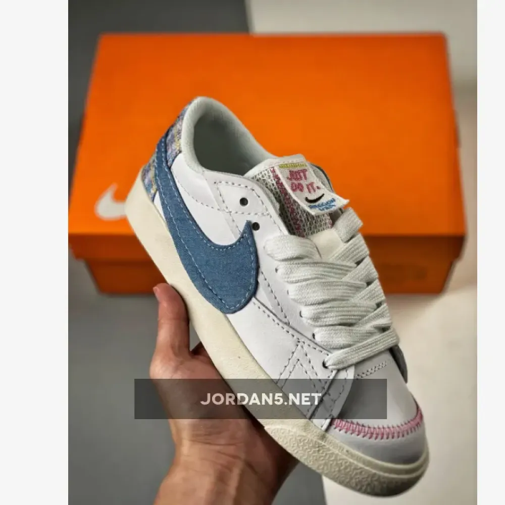 Nike Blazer Low Jumbo “Denim Swoosh”  FJ7741-141