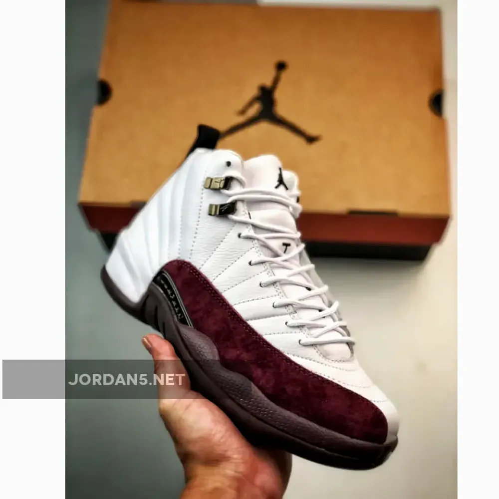 A Ma Maniére x Air Jordan 12 White/Black-Burgundy Crush  DV6989-100