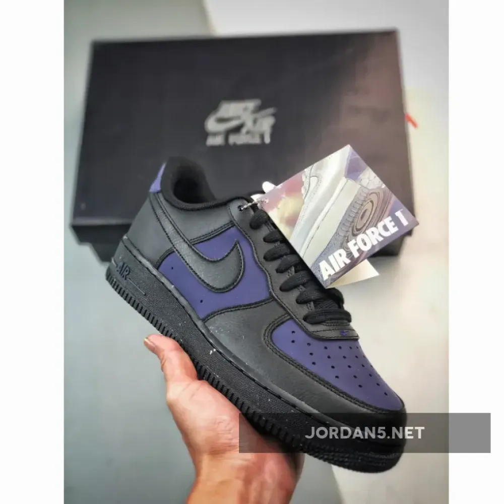 Nike Air Force 1 Low “Black/Indigo”  DZ2708-500