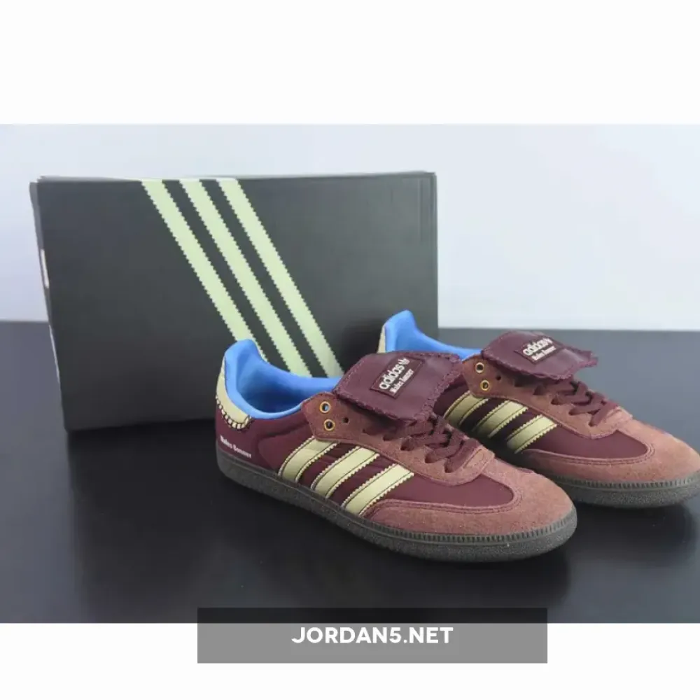 Wales Bonner x adidas Samba Fox Brown/Sandy Beige-Blue IE0579